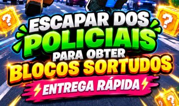 FUJA DOS POLICIAIS PARA LUCKY BLOCK - ENTREGA RÁPIDA!