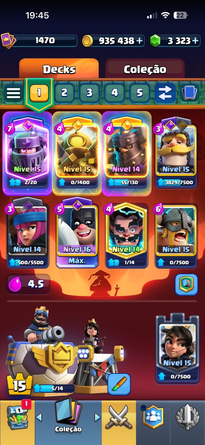 Conta de Clash royale rara e upada