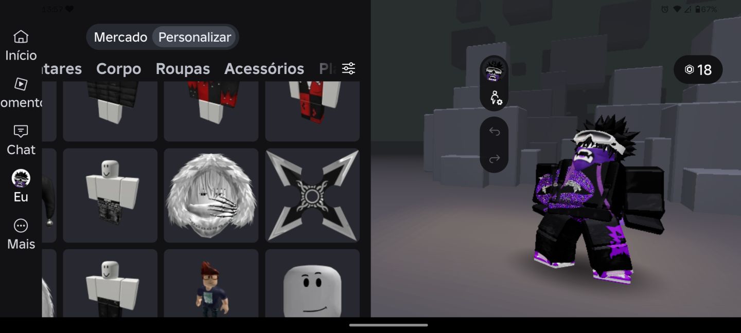 Conta de roube um ovo,iron soul, sobreviva ao assassino e mais de 2000 robux gst
