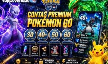 CONTS LEVEL 30+ POKEMON GO + LENDÁRIOS + BRILHANTES