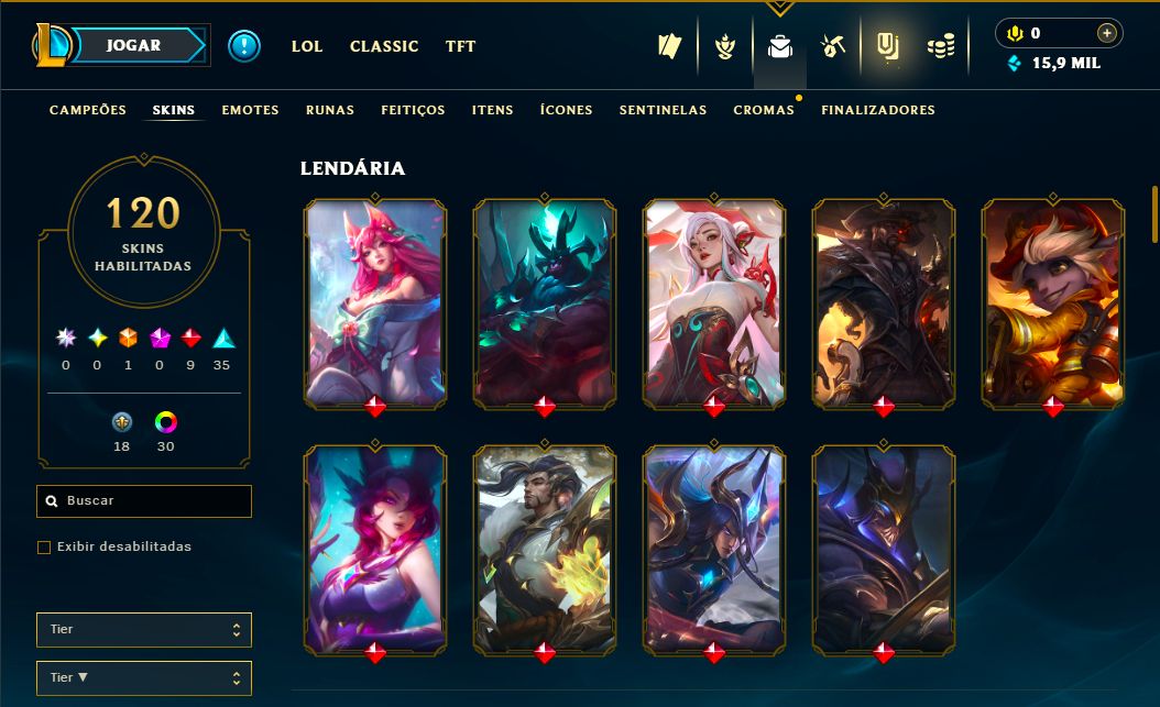 SKIN LENDÁRIA YASUO DRAGÃO + [ QUASE 150 SKINS HABILITADAS ] + [ TROCA NICK ]