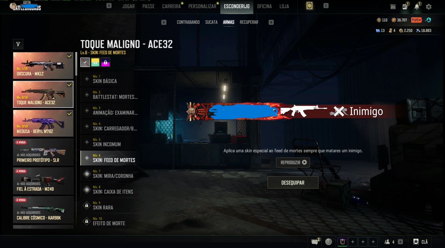 CONTA PUBG BAIXO CUSTO E CHEIA DE SKINS .