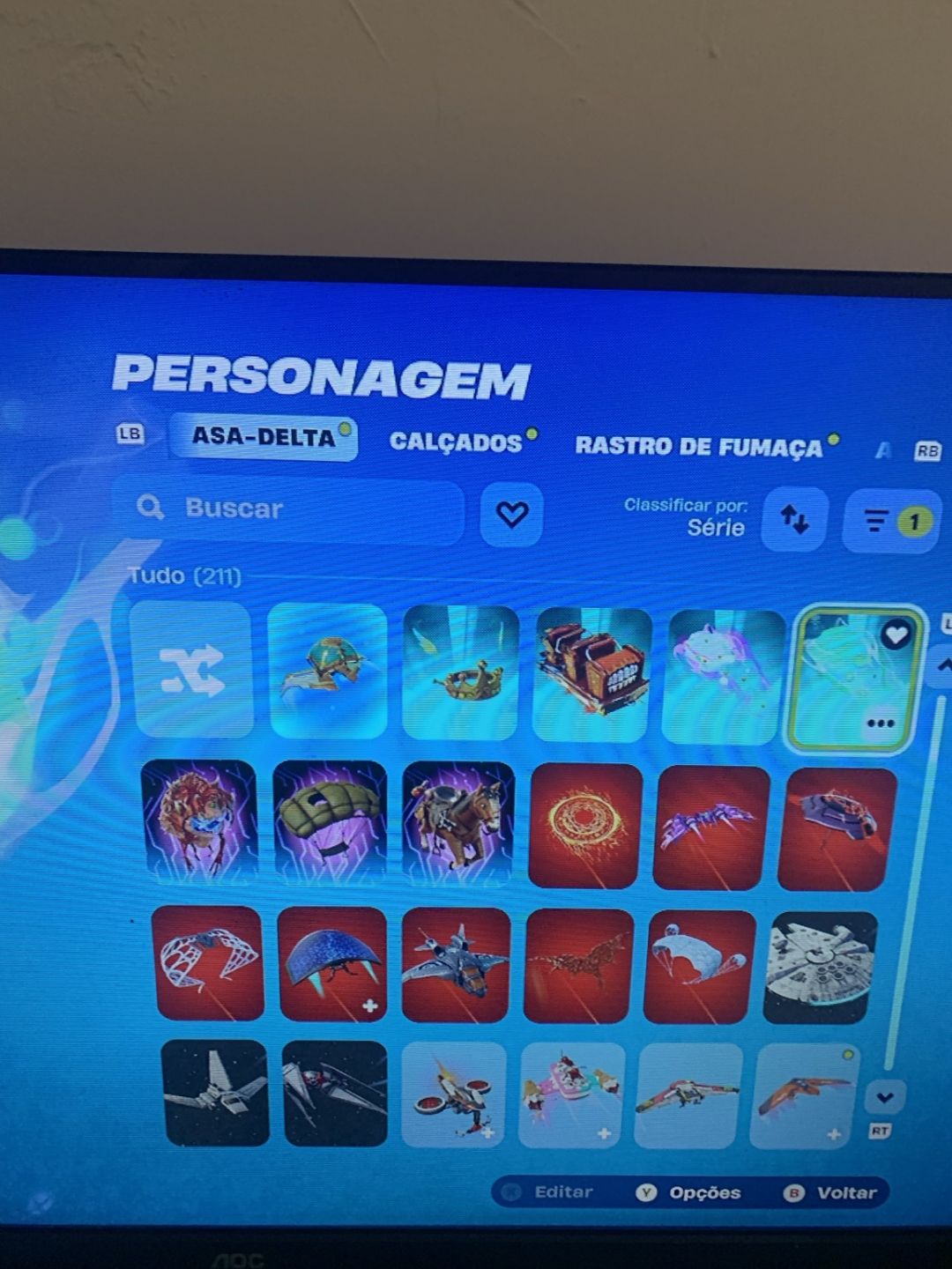 Fortnite: 287 skins, 279 picaretas, 211 asas-delta. Passe C1S6! Slv mundo vbucks