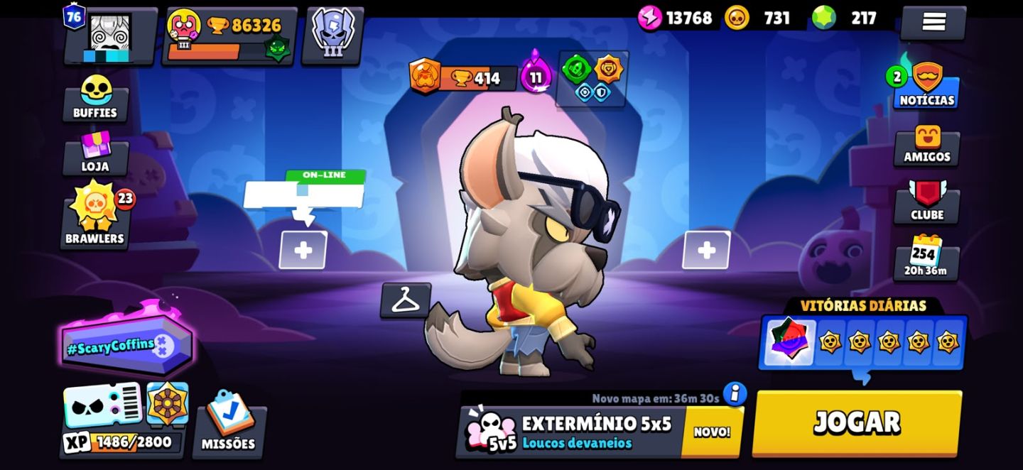 CONTA BRAWL STARS 86K TROFÉUS | MUITAS SKINS | PRO PASS | BRAWL PASS PLUS