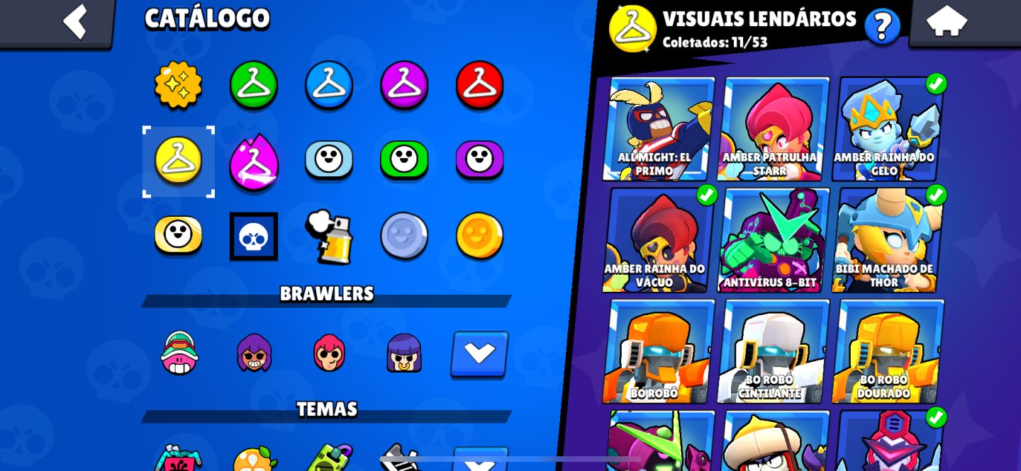1x Conta Brawl Stars 47k+ Fang furioso e muito mais raridades!