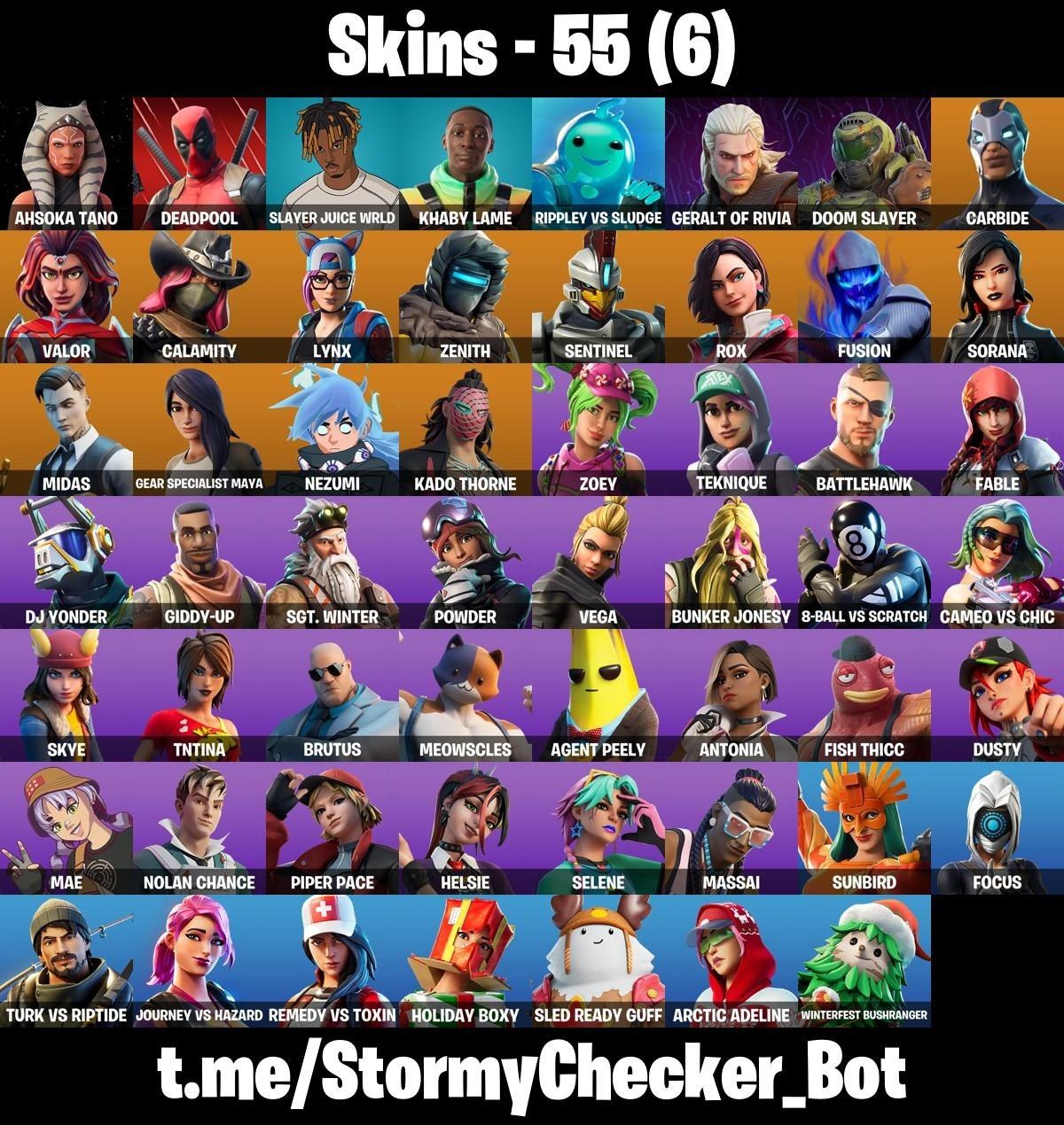 CONTA FORTNITE COM MIDAS DOURADO, FOCUS, ZOEY, CALAMIDADE & 55 SKINS