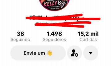 Conta do tik Tok bem engajada