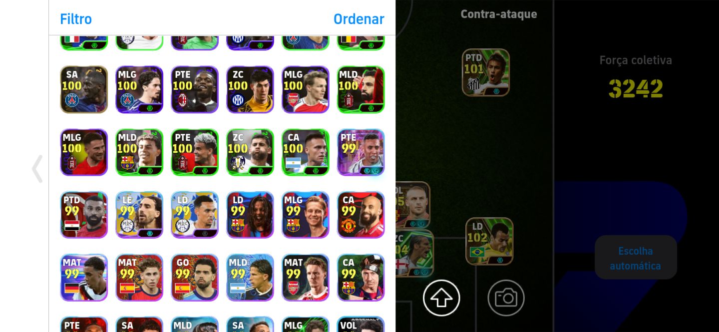 Conta muito boa com hazard 109 e cannavarro 108