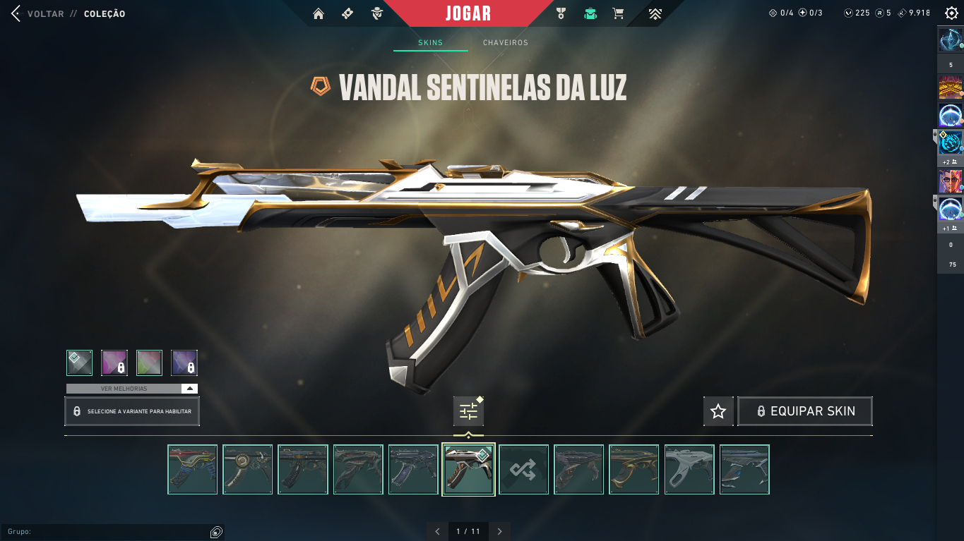 CONTA VALORANT 2.4K GASTOS, 15 SKINS DE VANDAL, 4 FACAS