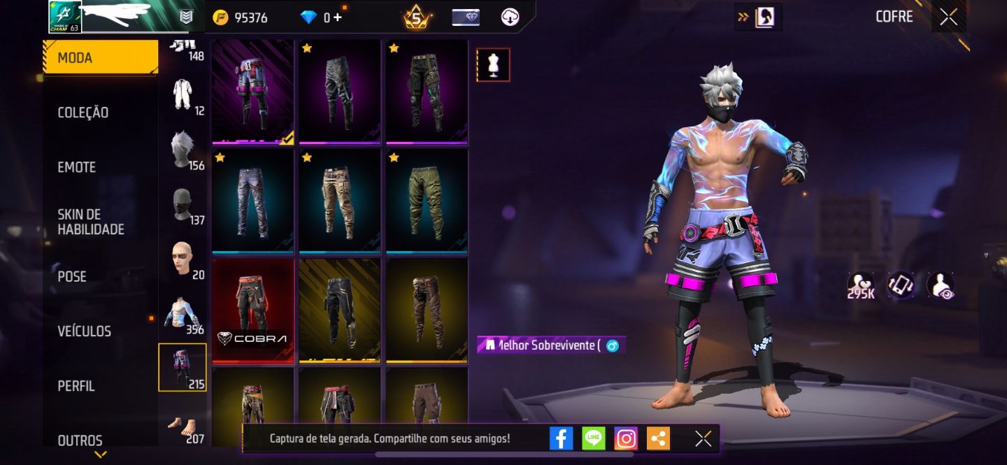 CONTA DE FREE FIRE MUITO ANTIGA - FULL ACESSO - ENTREGA AUTOMÁTICA!!