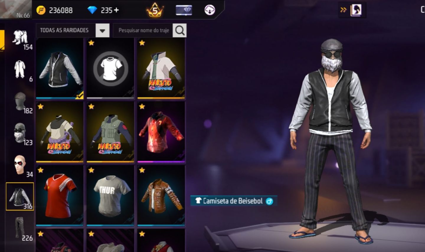 FREE FIRE LV. 66 | 16 PASSES COMPRADOS | 5.730 CURTIDAS + SKINS E EMOTES!