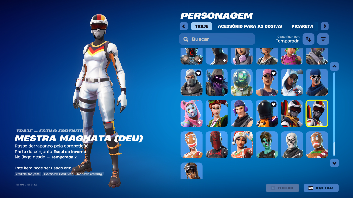 Conta OG Fortnite T4 Omega FULL