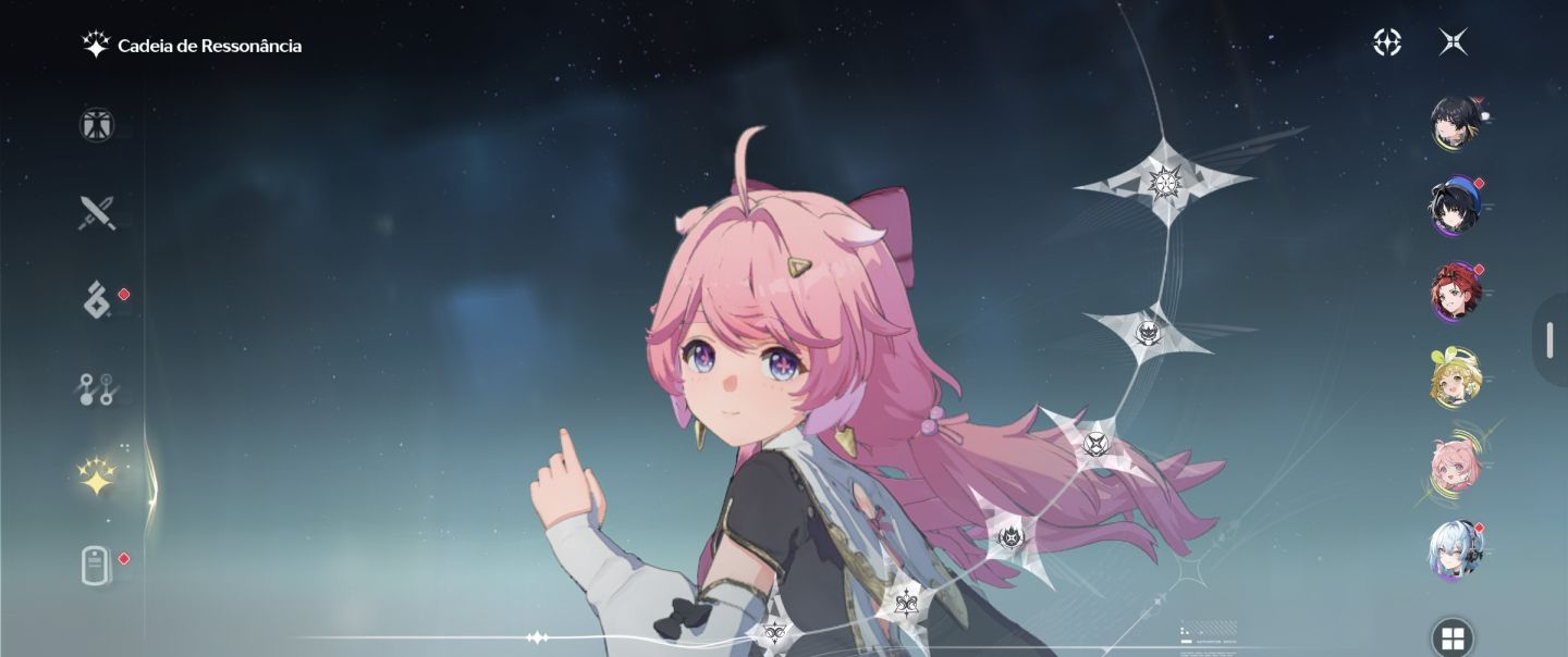 Wuthering Waves | Hsin + Assinatura Jade Sublime + Iuno + Chisa + 18 personagens