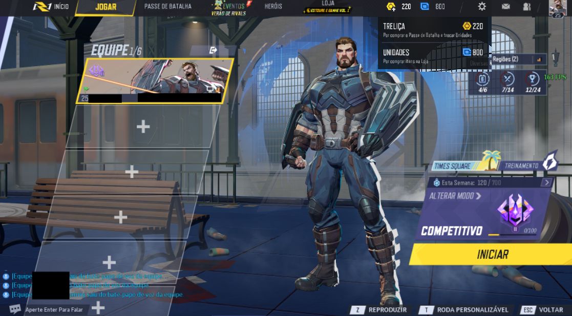 Conta Marvel Rivals - Capitão América Skin Lendária| Grão Mestre 2 | Full Acesso