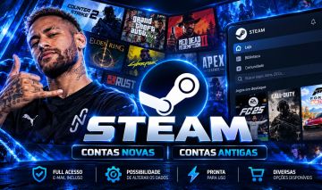 CONTA STEAM NOVA E ANTIGA 2007 | FULL ACESSO | QUEIMA DE ESTOQUE | MENOR PREÇO