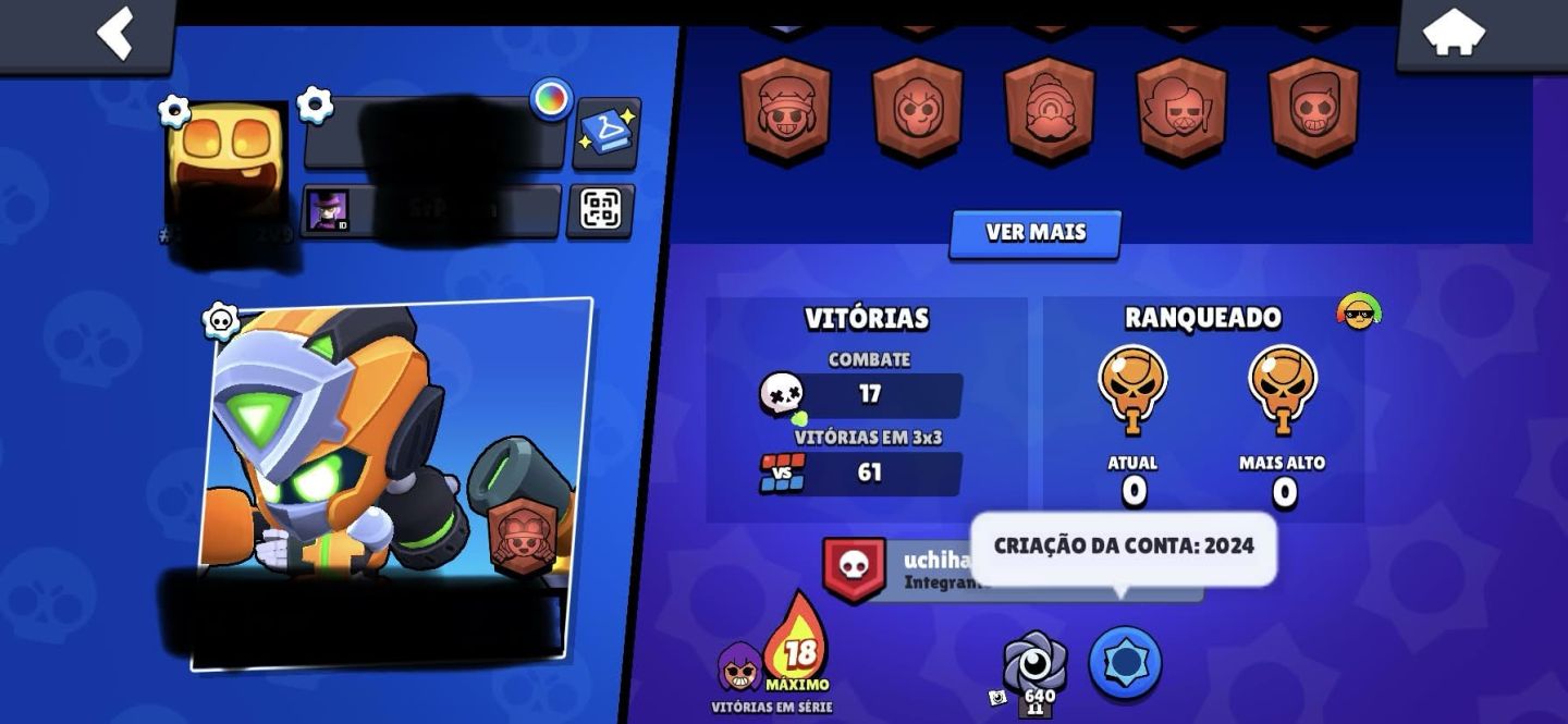 Conta Brawl Stars Antiga com Skins raras, mortis hockey
