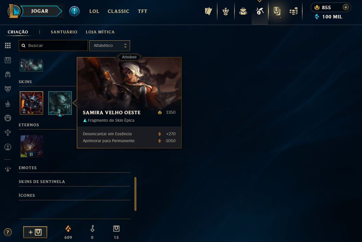 CONTA LEAGUE OF LEGENDS - 86 SKIN - MITICAS/LENDARIAS/EPICAS - FULL ACESSO