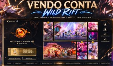 Conta WILD RIFT com 200+ skins
