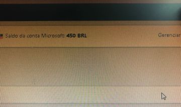 Conta Microsoft com saldo 450 reais