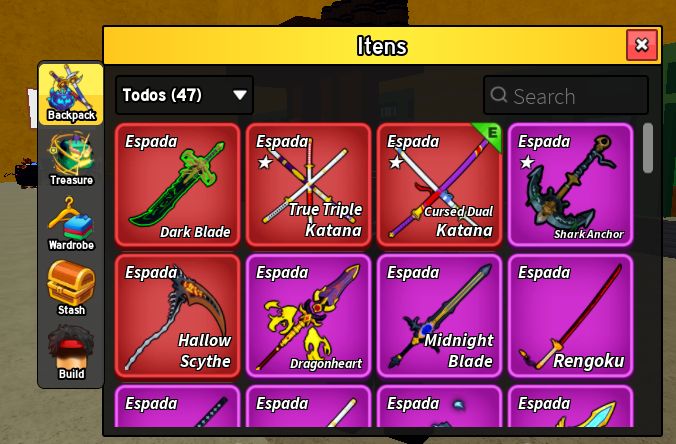 CONTA ROBLOX COM SKINS DE CRIA E NORMAL - FOCADA EM BLOX FUITS SEMI FULL TUDO