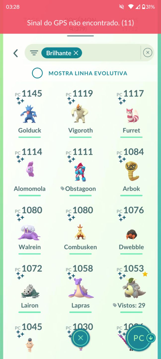 CONTA POKÉMON GO DE 2021 COM MUITOS SHINY