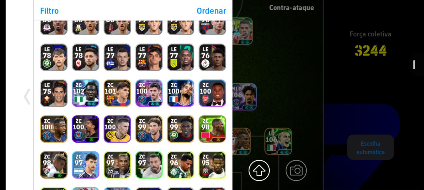 VENDE-SE CONTA EFOTEBOL 3243 DE FORÇA COLETIVA SOMENTE KONAMI ID