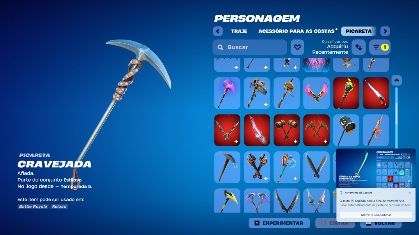 Conta fortnite (Salve o Mundo Fundador) (Troca de E-mail Disponivel)