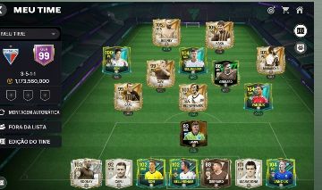 CONTA FC MOBILE GER 99 | TIME ELITE ÍCONES ROONEY E KAKÁ
