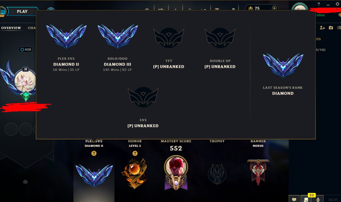 CONTA DIAMANTE 3 208 SKINS + RECOMPENSAS MESTRE/GM