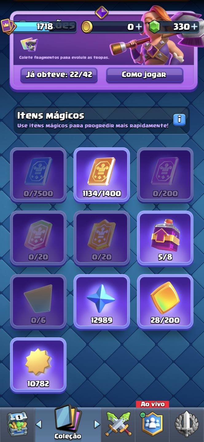 Conta OP de Clash Royale 13000 troféus 7 anos