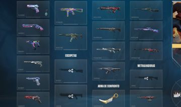 CONTA COM 10 SKINS