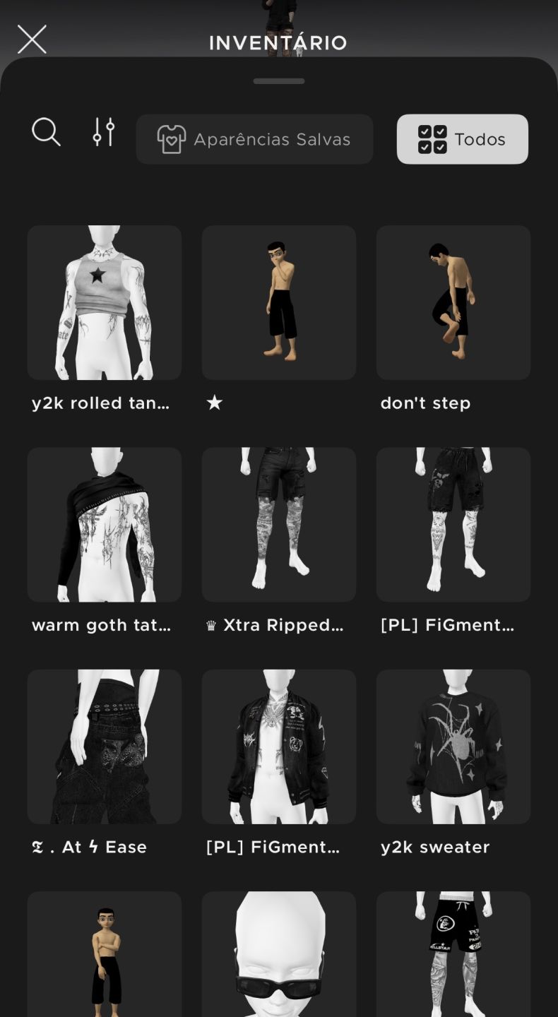 Conta de Imvu masculina