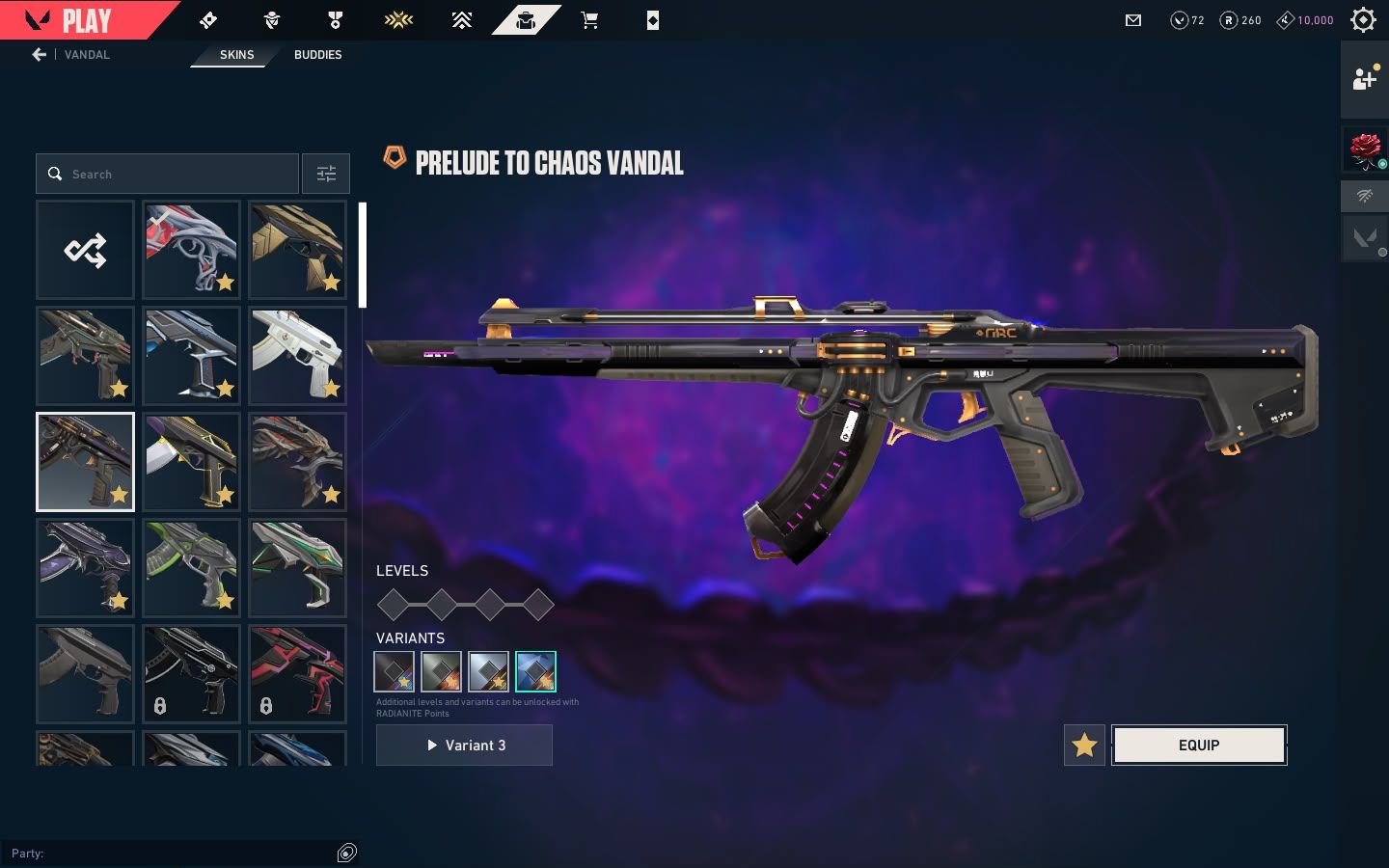 CONTA VALORANT - VANDAL KURONAMI + RGX + ARAXYS, PHANTOM RECON E MAIS