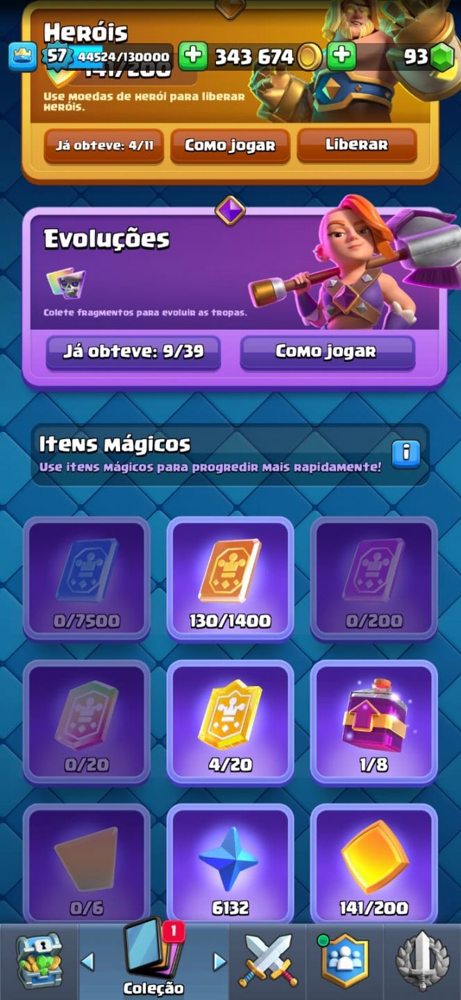 CONTAS DE CLASH ROYALE (35% OFF!!!)