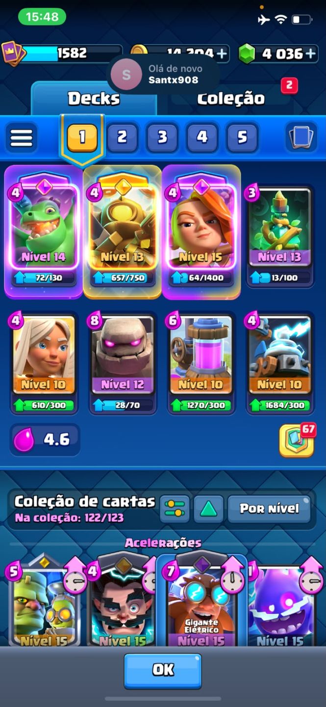 Conta de clash Royale 11,250k de troféus