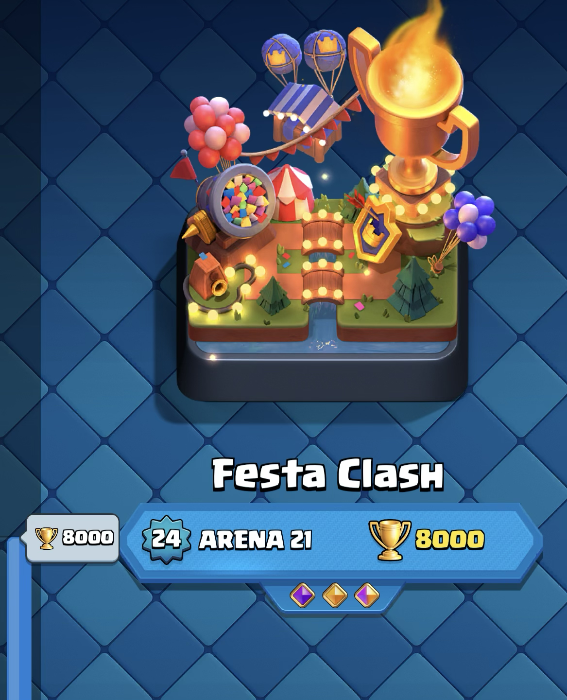 Conta Clash Royale, com várias evoluções, e dois heróis.