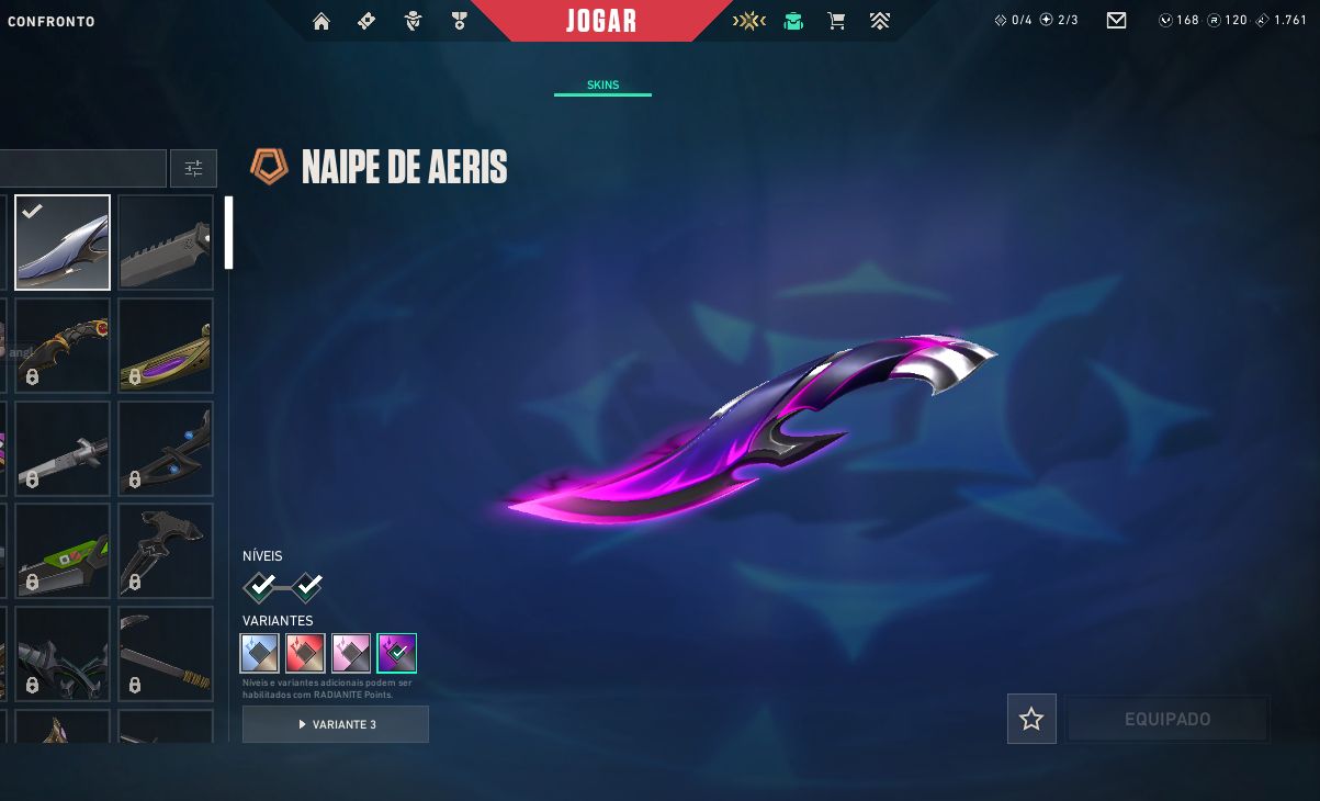Conta VALORANT com skins muito boas!