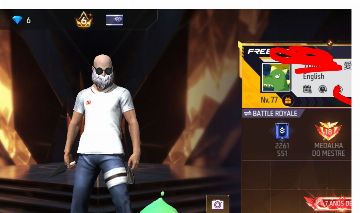 Conta de free fire rara com intes do SAITAMA