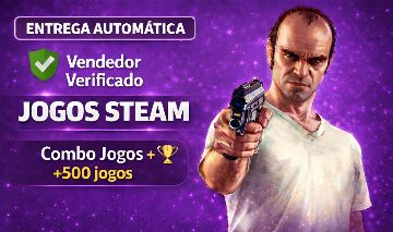 [COMBO] [BRINDE] +500 JOGOS DA ATUALIDADE CONTAS STEAM OFFLINE PC > GTA5