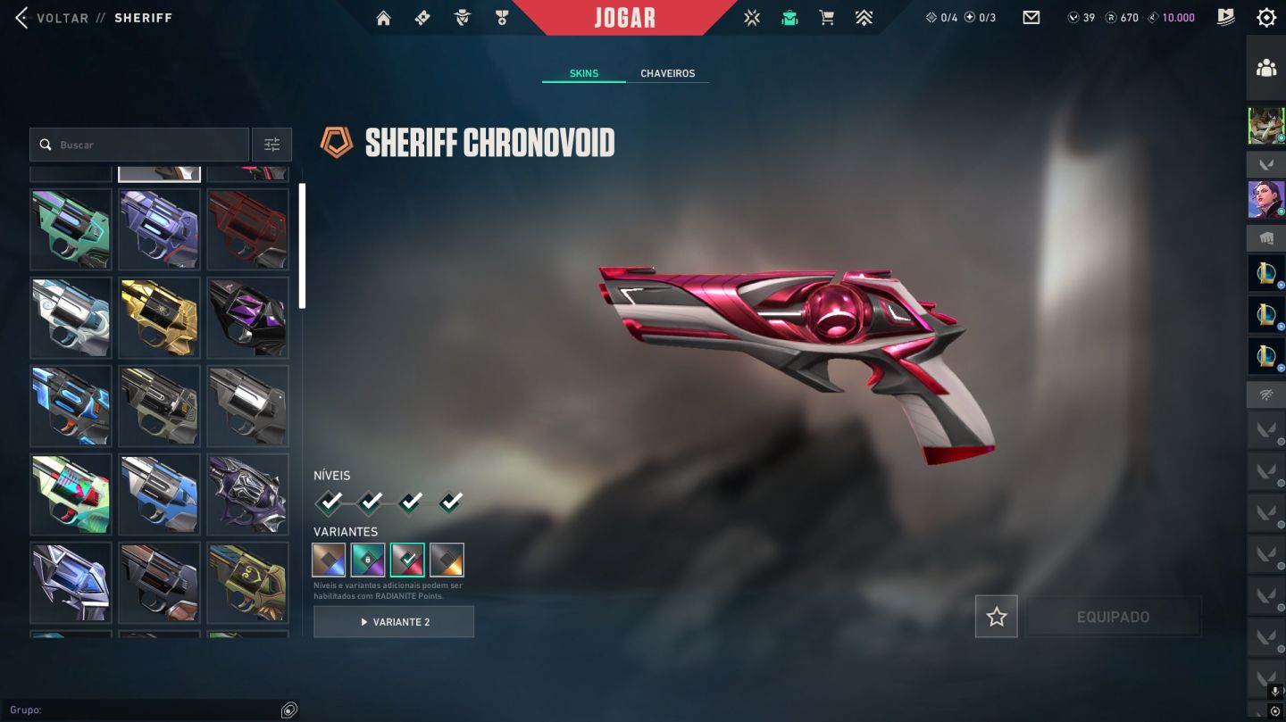 Conta Valorant (peak asc2) com skins
