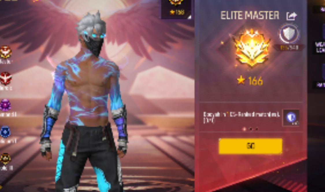Upo sua conta free fire para mestre em 24hrs