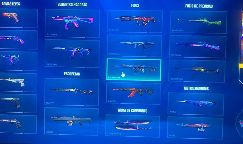 1,6k gastos Conta valorant bastante skin