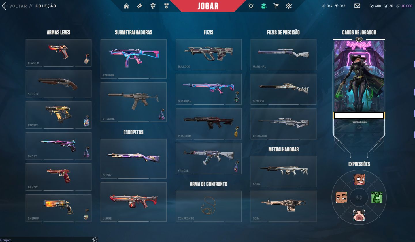 CONTA VALORANT COM VANDAL CHAMPIONS 2025 + SKINS PREMIUM