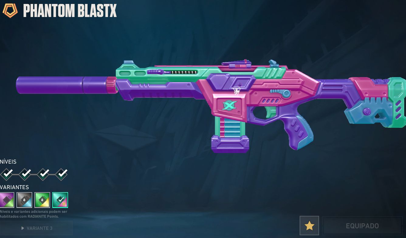 Conta Valorant - Nível 96 - Pico Platina - Diversas Skins Premium