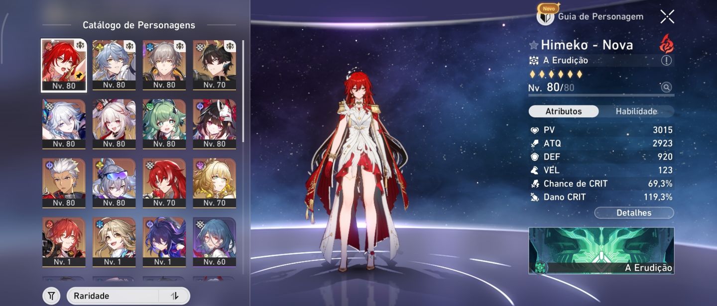 Honkai end game: time loba prateada e Himeko Nova. Pra sair rápido!
