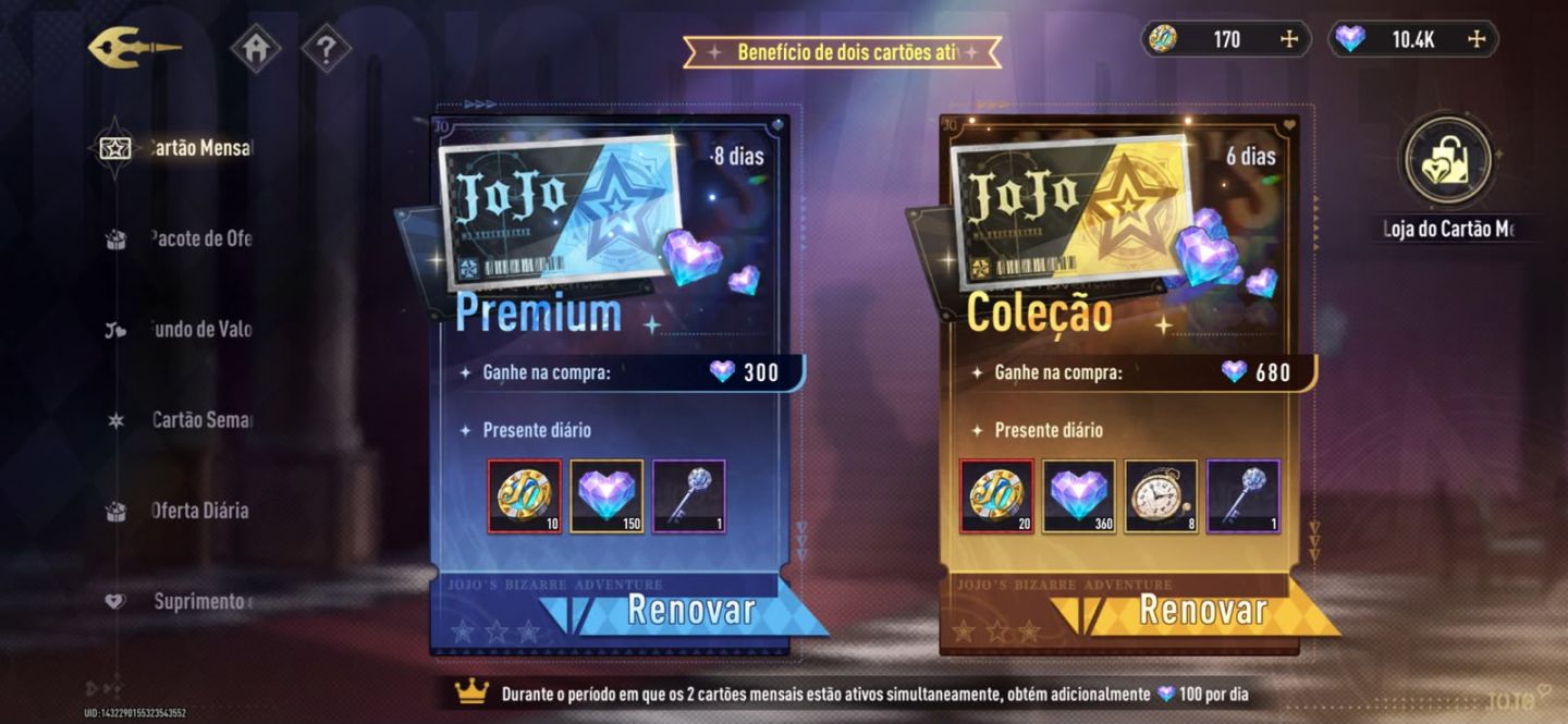 CONTA JOTARO PLATINUM S11 - JOJO BIZARRE ADVENTURE GOLDEN SPIRIT