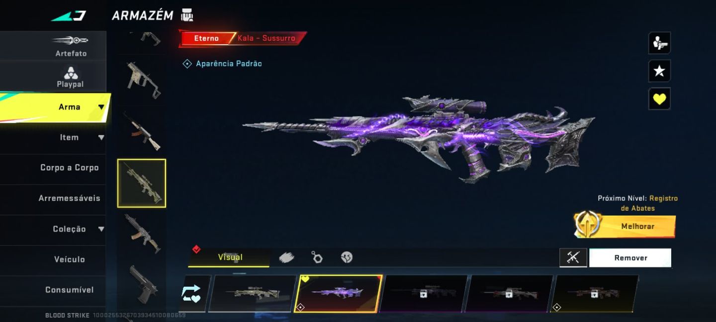 (PRA SAIR RÁPIDO!) CONTA DE BLOOD STRIKE COM 4 ETERNAS RARAS!