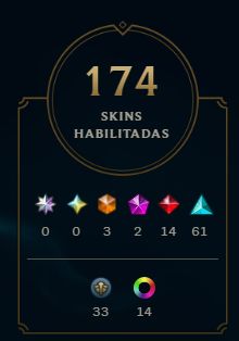 CONTA LOL + TFT | 174 SKINS | 3 ULTIMATES | 2 MÍTICAS | 14 LENDÁRIAS | LVL 266