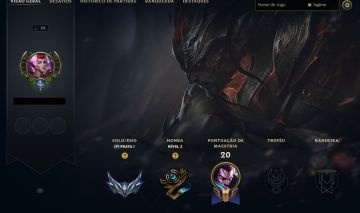 YASUO EMISSÁRIO DA ESCURIDAO, 30+ LVL, 41 SKINS (100% FULL ACESSO)