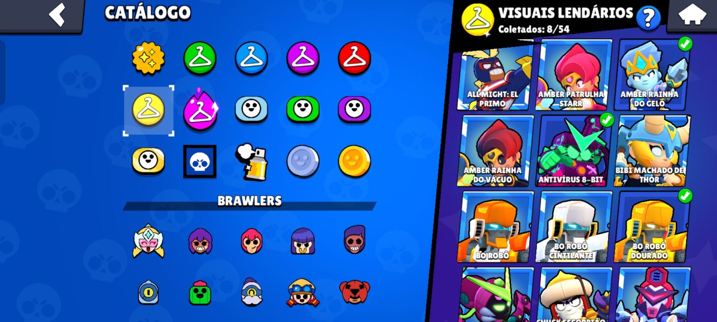 CONTA BRAWL STARS COMPLETA